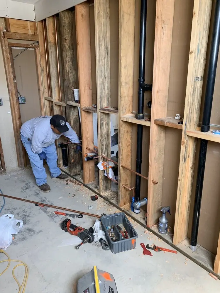 Commercial rough-in plumbing for Trenchless Sewer Repair in Parker